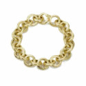 Pulsera   FLORENCE de Plata.  Baño de Oro 18k