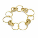 Pulsera   FLORENCE de Plata.  Baño de Oro 18k