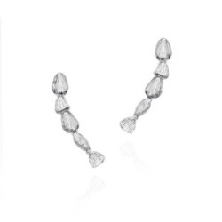 NUGGETS Earrings in Silver.