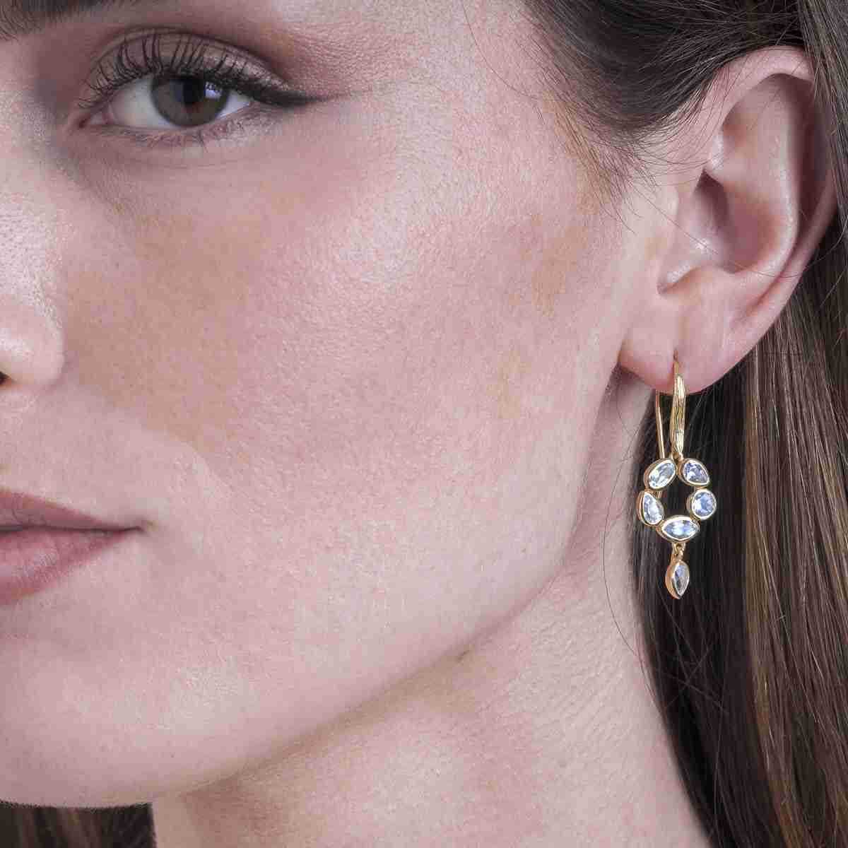 Morning Earrings in Silver. 18k Gold Vermeil