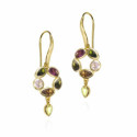 Pendientes MORNING de Plata. Baño de Oro 18k