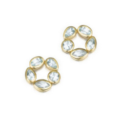 Morning Earrings in Silver. 18k Gold Vermeil