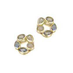 Morning Earrings in Silver. 18k Gold Vermeil