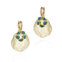 Pendientes MORNING de Plata. Baño de Oro 18k