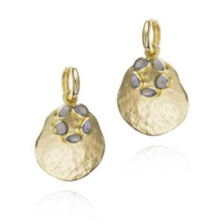 Pendientes MORNING de Plata. Baño de Oro 18k