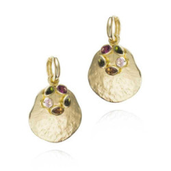 Pendientes MORNING de Plata. Baño de Oro 18k