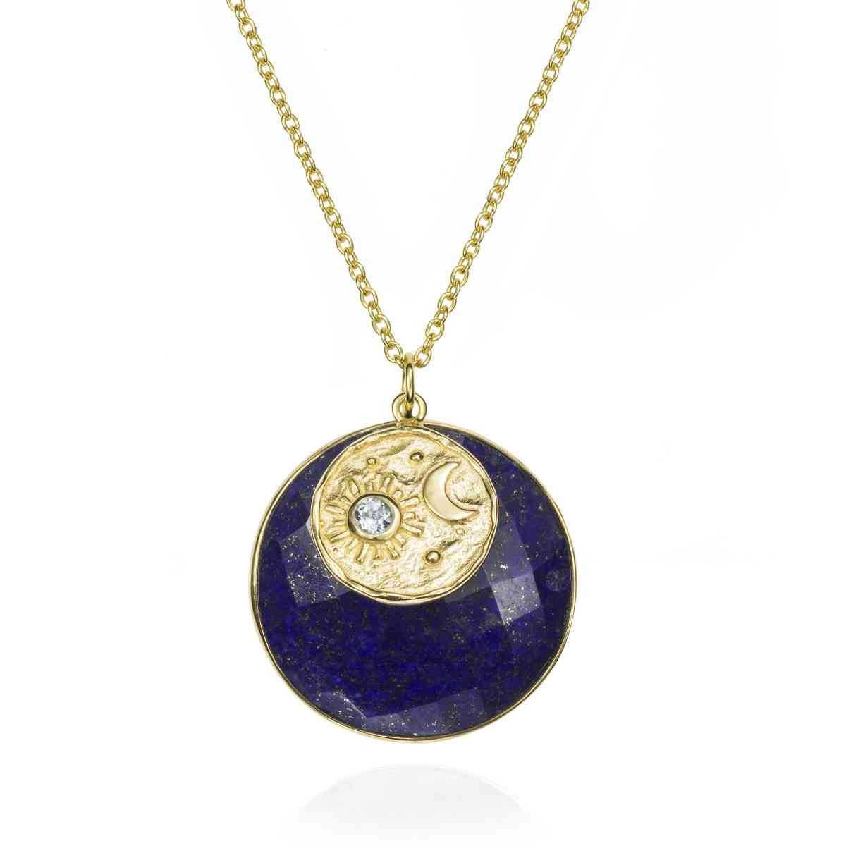 LUNA Necklace in Silver. 18k Gold Vermeil