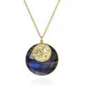 LUNA Necklace in Silver. 18k Gold Vermeil