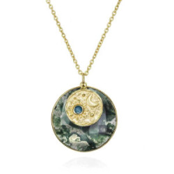 LUNA Necklace in Silver. 18k Gold Vermeil