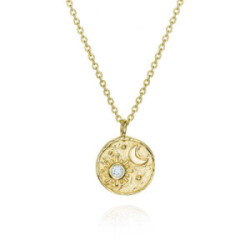 LUNA Necklace in Silver. 18k Gold Vermeil