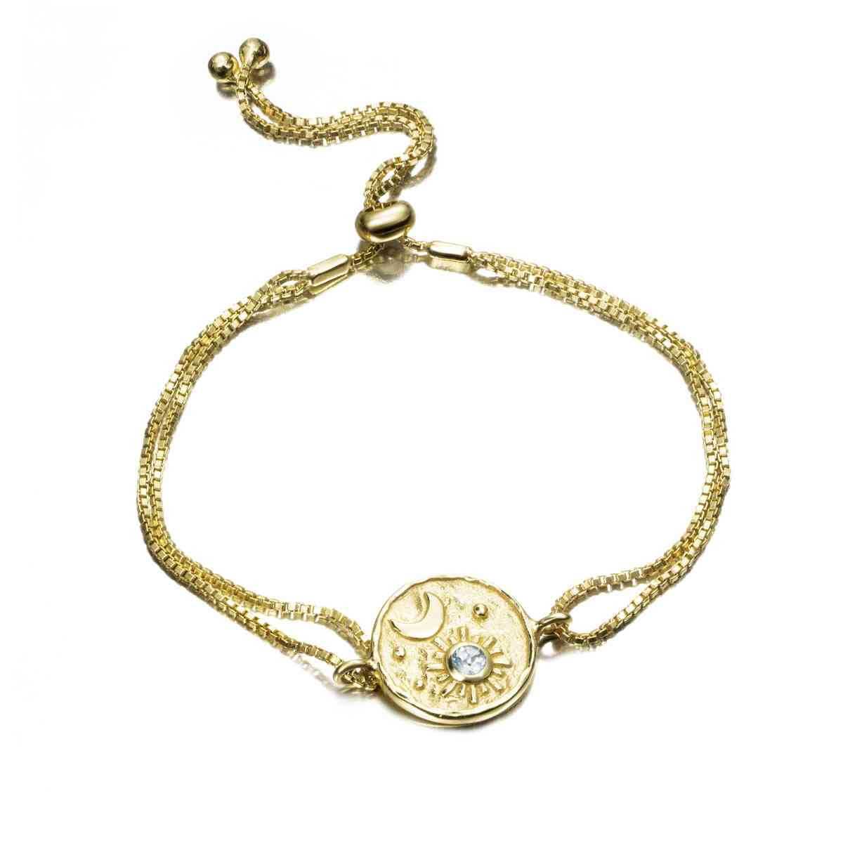 LUNA Bracelet in Silver. 18k Gold Vermeil