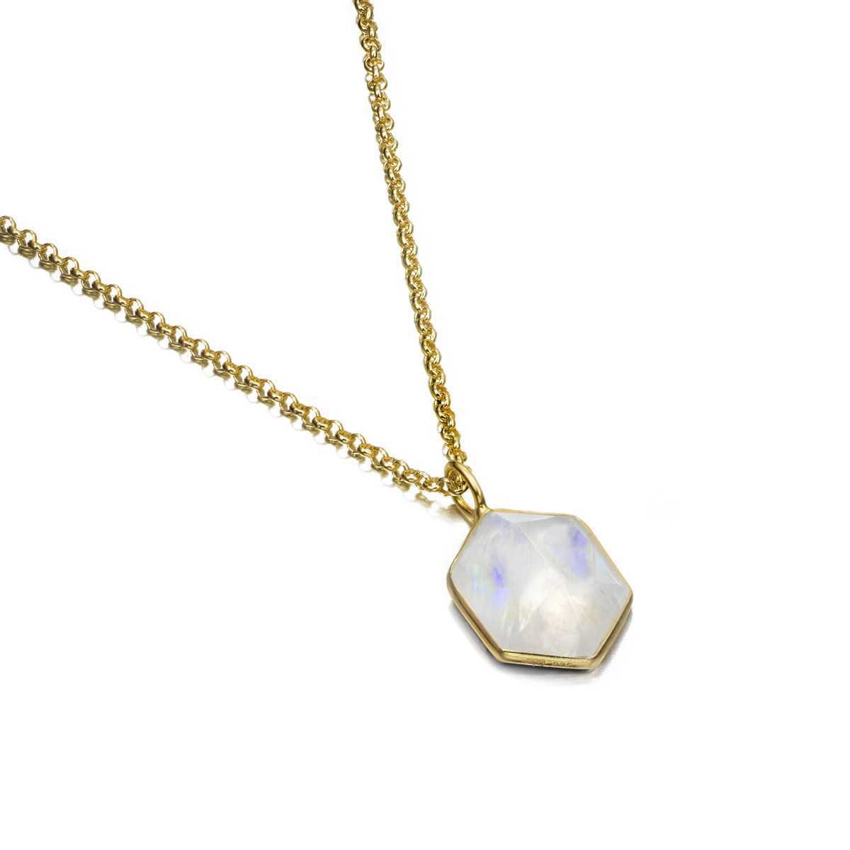 GEO Pendant in Silver.  18k Gold Vermeil