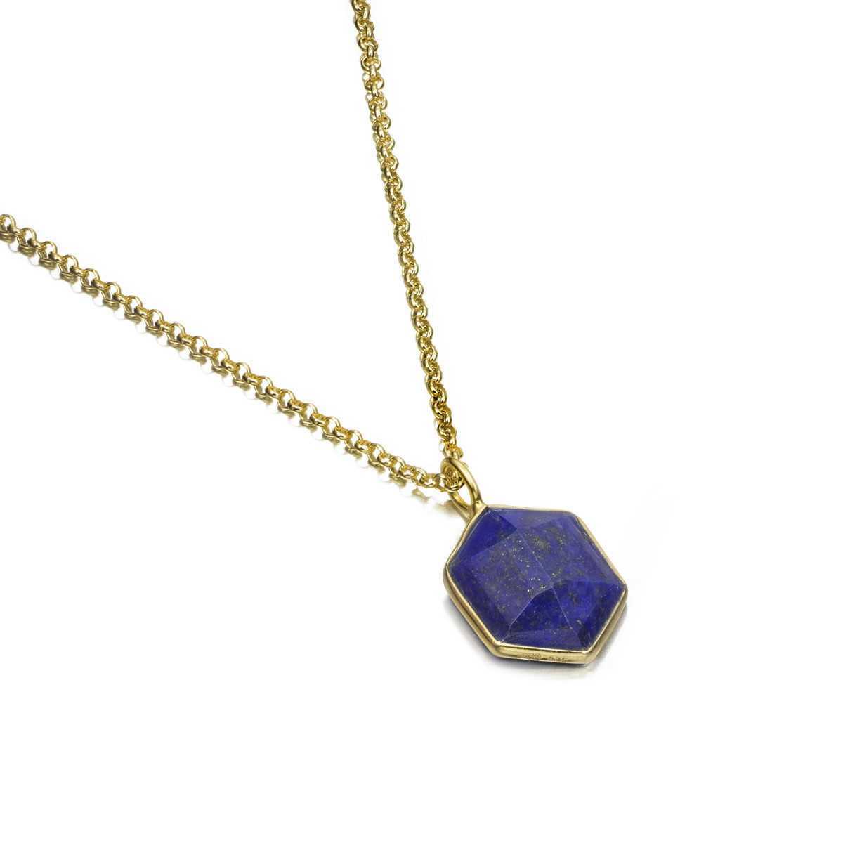 GEO Pendant in Silver.  18k Gold Vermeil