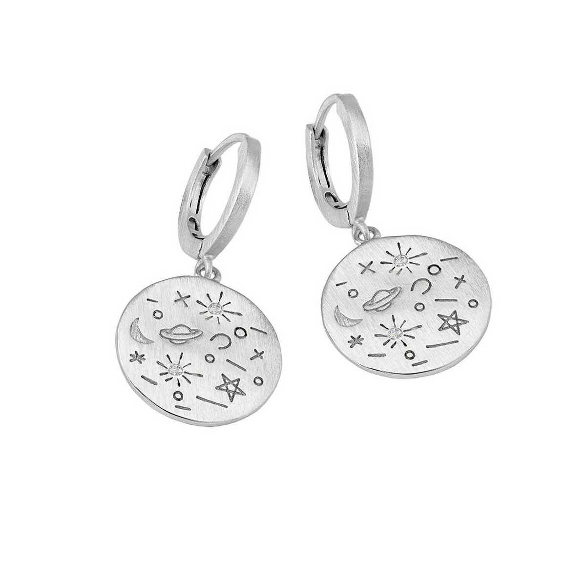 PLANETARIUM Earrings in Silver.