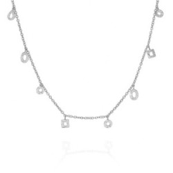 Necklace DROP in Silver.