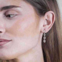Earrings  DROP in Silver.