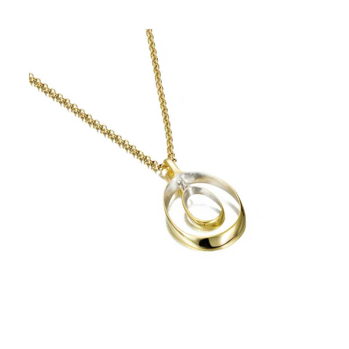 BUBBLE Pendant in Silver. 18k Gold Vermeil