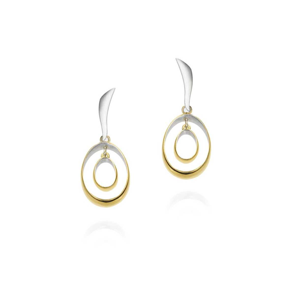 BUBBLE Earrings in Silver. 18k Gold Vermeil