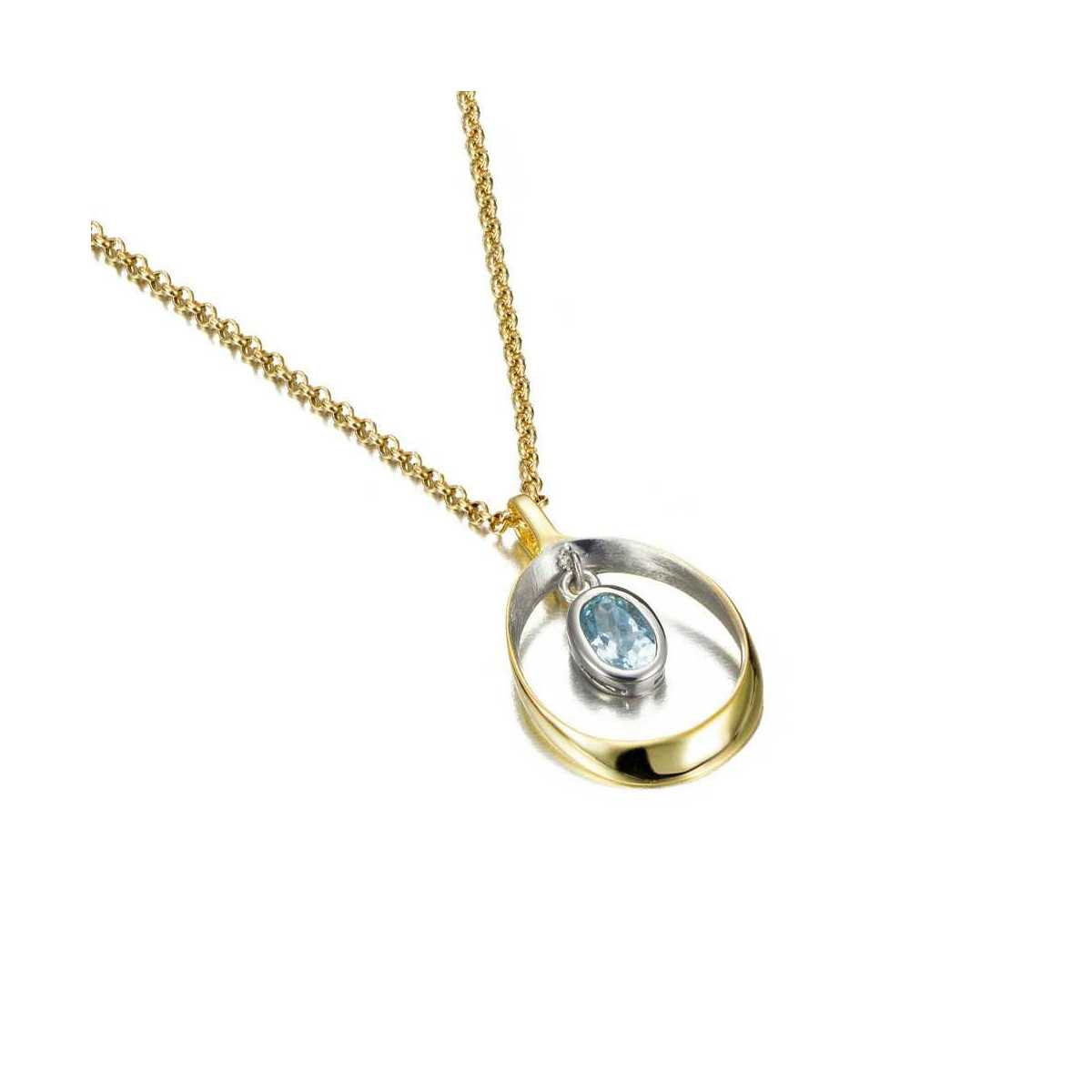 BUBBLE Pendant in Silver. 18k Gold Vermeil