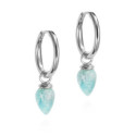 PENDULUM Earrings in Silver.