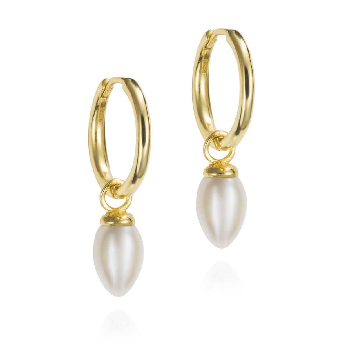 Pendientes PENDULUM de Plata. Baño de Oro 18k