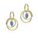 Pendientes PENDULUM de Plata. Baño de Oro 18k