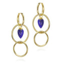 Pendientes PENDULUM de Plata. Baño de Oro 18k