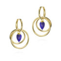 Pendientes PENDULUM de Plata. Baño de Oro 18k