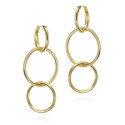 Pendientes PENDULUM de Plata. Baño de Oro 18k