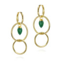 Pendientes PENDULUM de Plata. Baño de Oro 18k