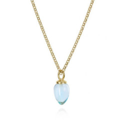 Colgante PENDULUM de Plata. Baño de Oro 18k