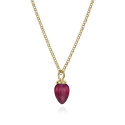 Colgante PENDULUM de Plata. Baño de Oro 18k