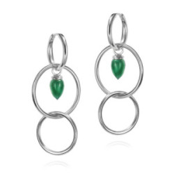 PENDULUM Earrings in Silver.