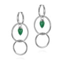 PENDULUM Earrings in Silver.