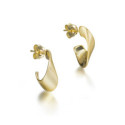 Pendientes NOVA de Plata. Baño de Oro 18k