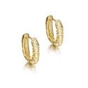 Pendientes LAVA de Plata. Baño de Oro 18k