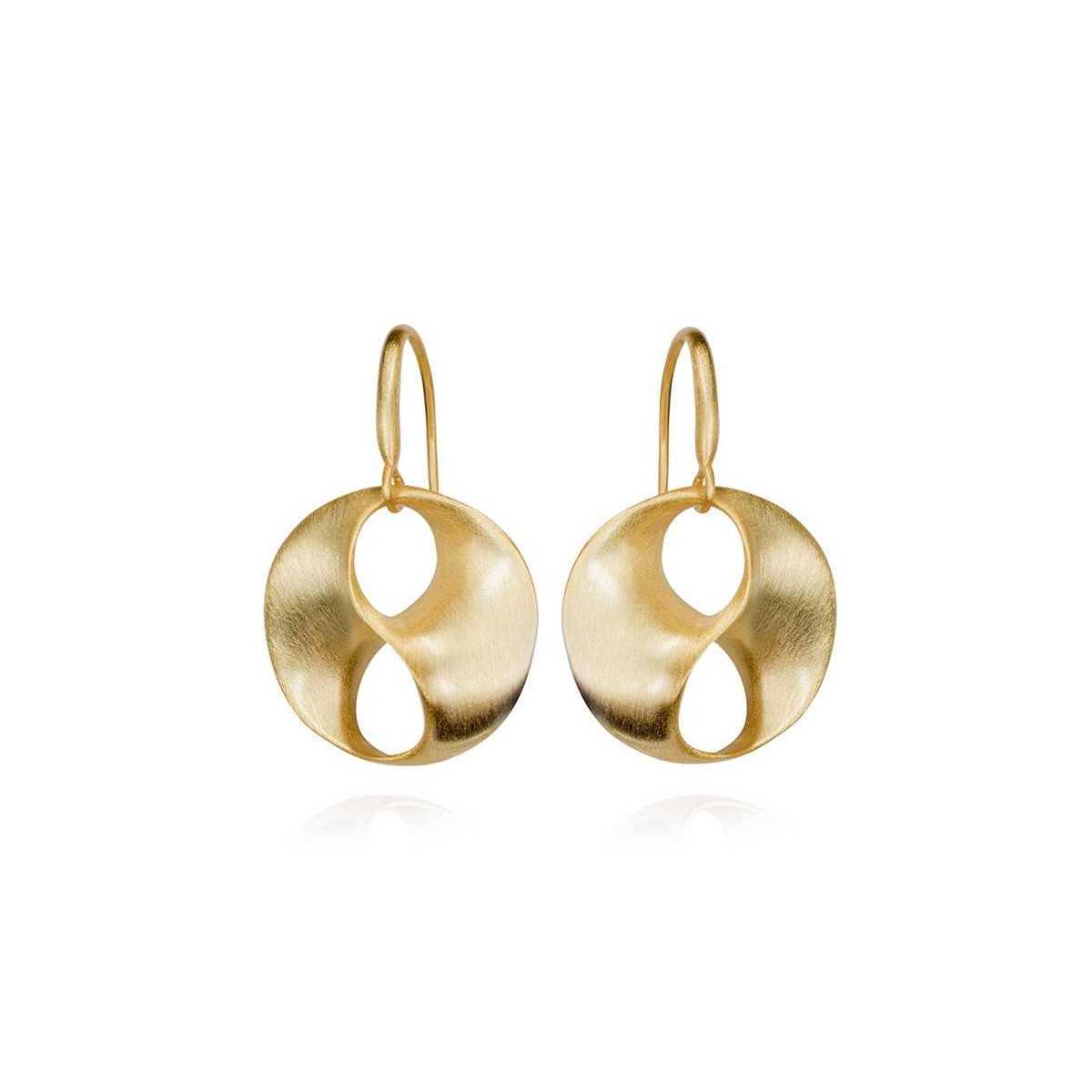 LOVE Earrings in Silver. 18k Gold Vermeil