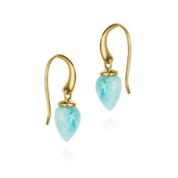 Pendientes PENDULUM de Plata. Baño de Oro 18k