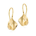 Pendientes AQUA de Plata. Baño de Oro 18k
