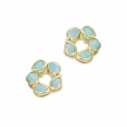 Morning Earrings in Silver. 18k Gold Vermeil
