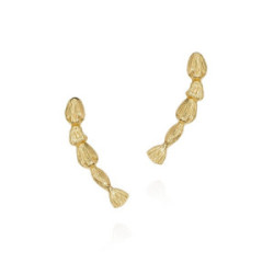 NUGGETS Earrings in Silver. 18k Gold Vermeil