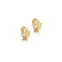 Earrings DECO in Silver. 18 k Gold vermeil