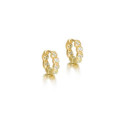 Earrings DECO in Silver. 18 k Gold vermeil