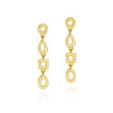 Pendientes  DROP de Plata. Baño de Oro 18k