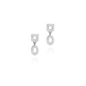 Earrings  DROP in Silver.