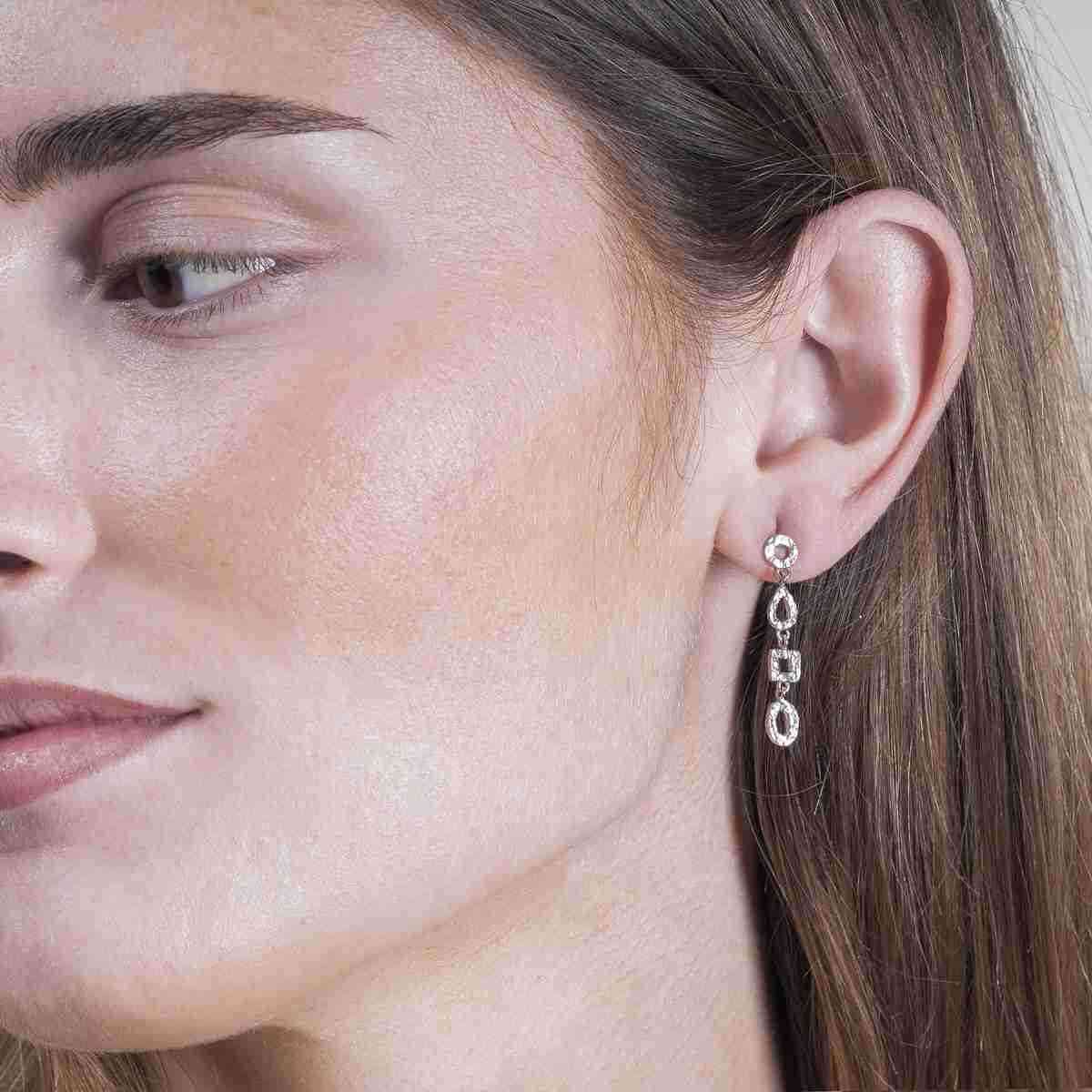 Pendientes  DROP de Plata.