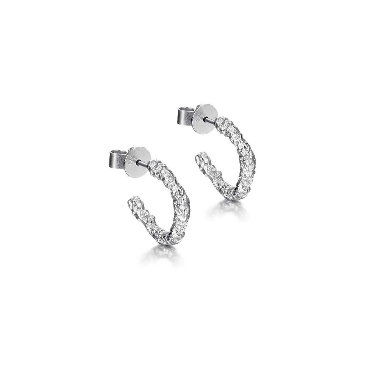 Earrings  LAVA in Silver.