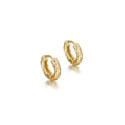 Earrings  LAVA in Silver. 18 k Gold vermeil