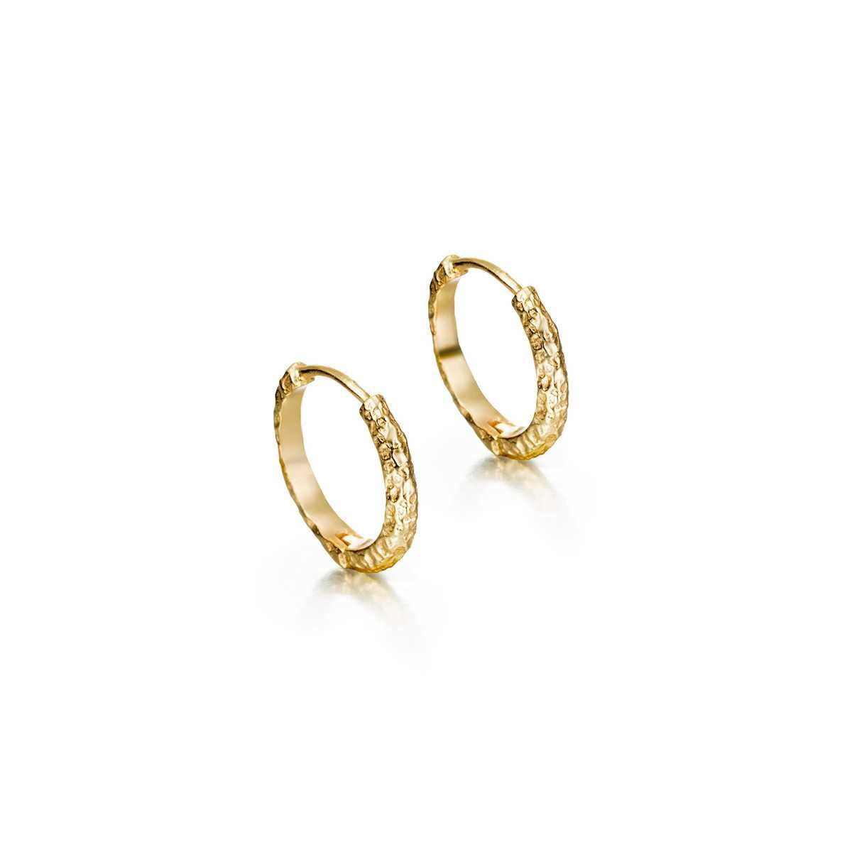 Earrings  LAVA in Silver. 18 k Gold vermeil