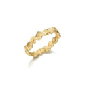 Anillo NUGGETS de Plata. Baño de Oro 18k